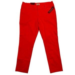 MERONA CORAL MODERN ANKLE MID RISE SLIM PANTS SIZE 10/R